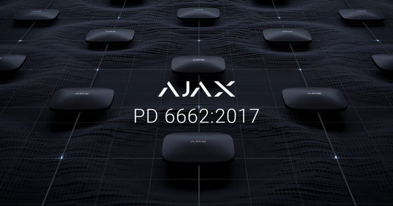 AJAX CONFORME À LA NORME PD 6662:2017